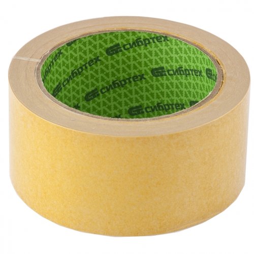 Лента клейкая двусторонняя Сибртех, 50 мм х 5 м, на полипропиленовой основе 88713 фото Лента клейкая двусторонняя Сибртех, 50 мм х 5 м, на полипропиленовой основе 88713 картинка